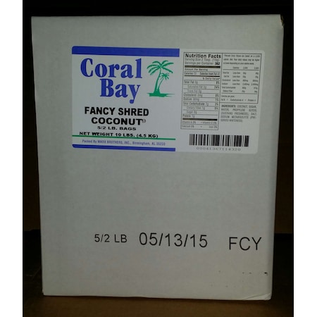 Coral Bay Coral Bay Fancy Shred Coconut, PK5 CB016